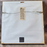 Signed Jeri L. Baird Embossed Paper Folk Art