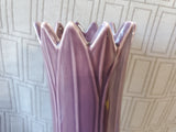 Purple Tulip Pedestal Vase