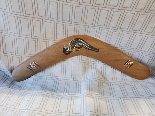 (A) Vintage Australian Jabiru 16" Boomerang