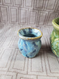 Pair of Small Glazed Pottery Vases