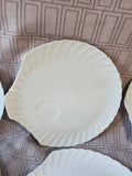 22 Piece Esther M. Miller Seashell Luncheon Plate and Teacup Set
