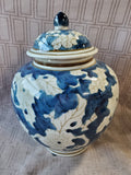 Blue and White Asian Inspired Ginger Jar