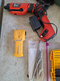 Tool Lot - Drill, Rechargeable Screwdriver, Bit Set, Level