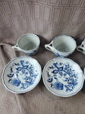 10 Piece Blue Danube Teacup and Saucer Set