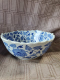 2 Piece Blue and White Ceramic Bowls