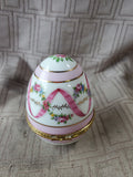 Hand Painted Porcelain Egg Box