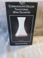 Hand Blown Glass Traditional Wine Decanter