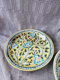Set of 3 Pottery Barn Yellow "Ava" Salad Plates