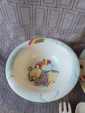 4 Piece Winnie the Pooh Melamine Children's Dish Set