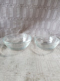 9 Piece Duralex Clear Glass Nesting Mixing Bowl Set