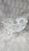 Hofbauer Byrdes Crystal Footed Bowl