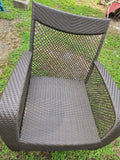 Brown All Weather Wicker Swivel/Rocking Chair w/Solarium Cushions (Copy)