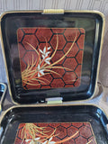 Set of 3 Himark Asian Inspired Lacquerware Nesting Trays