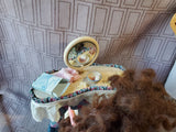 Ladie and Friends Lizzie High Doll Older Sister Doing a Perm on Little Sister Doll