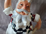 Ceramic Santa Chef Pitcher