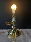 Vintage Brass Swing Arm Table Lamp WORKS