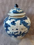 Blue and White Asian Inspired Ginger Jar
