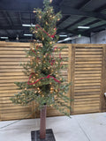 46" Lighted Faux Pine Pre-Lit  Christmas Tree