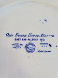 Wedgwood Blue and White Transferware "Old State House Boston" Plate