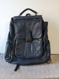 Black Leather Backpack