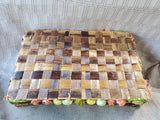 Woven Wicker Raffia Fruit and Vegetable Double Handle Basket