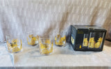Set of 4 Cellini Pineapple Rocks Glasses