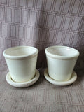 Pair of Ceramic "Basil" Planters