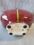 Red and Yellow Ceramic Vase