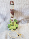 Primitive Wooden Horse Pull Toy