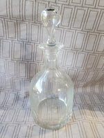 (B) Clear Glass "Claret" Decanter