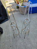 Two Iron Decorative Plant Supports
