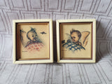 Pair of Original Hummel "Baby and Bee" Miniature Prints (A)