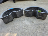 Pair of Resin Umbrella Pole Planters