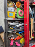 Red Metal 6-Drawer Tool Chest Full Of Tools