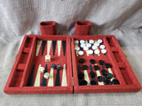 Red Travel Backgammon Board Game