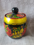 Russian Khokhloma Lacquerware Jar