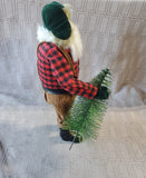 Lumberjack Santa in Flannel Figurine