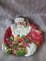 Fitz and Floyd Santa Canape Plate