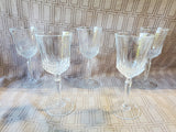 Set of 5 Stemmed Crystal Goblets