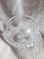 Round Clear Glass Basket