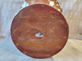 Signed Brown Glazed Pottery Planter