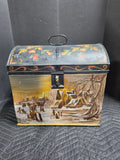 Hand Painted Galvanized Metal Box