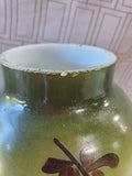 Hand Painted Milk Glass Vase