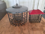 Two Suet Style Bird Feeders
