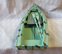 Camouflage Model Boat with Display