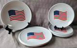 10 Piece Plastic Americana Dinner and Salad Plate Set