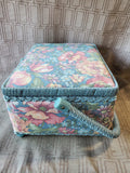 Floral Music Box Sewing Basket WORKS