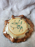 Signed Glazed Pottery Pinecone Trinket Dish