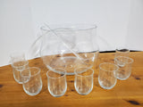 Colony 10 Piece Crystal Punch Bowl Set