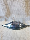 Wallace Green Enamel Silverplate Bowl